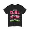 Solo una Ragazza che ama gli Anime Maglietta | T-Shirt Manga Giapponese | Fresca Ispirata agli Anime