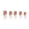 Caramel-Pudding Nude False Nails 24 Pieces Natural Jelly Texture for DIY Manicure