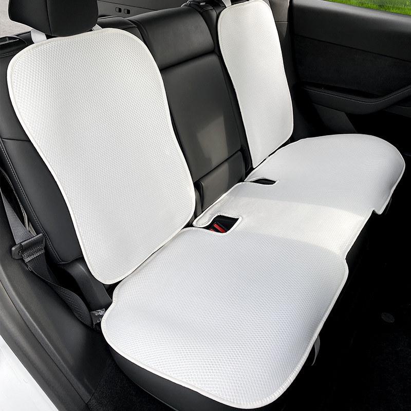 Tesla Model Y Refresh Seat Cushion Cover: Breathable, All-Season, Special Interior Modification.