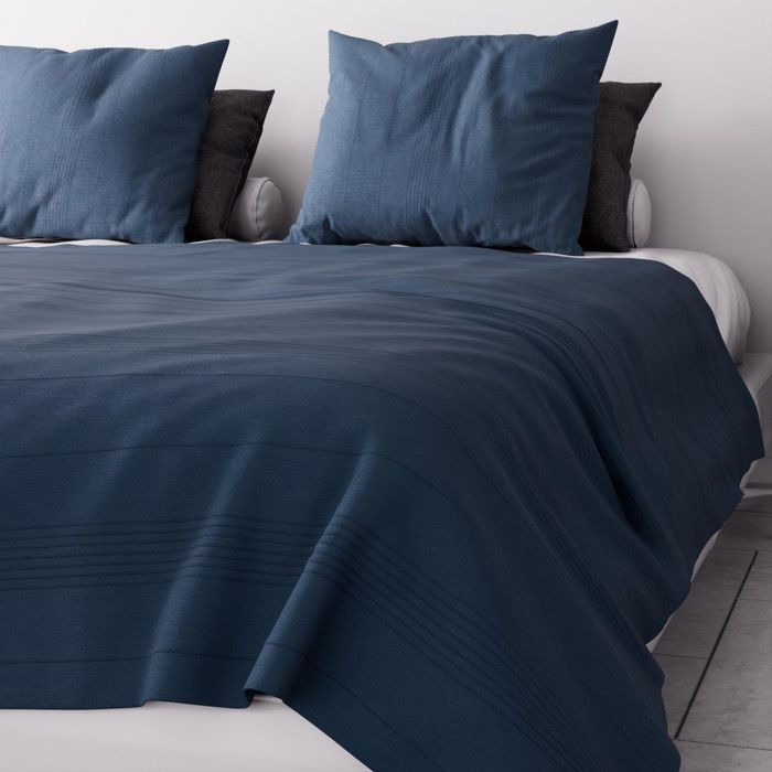 Jeté de lit - Soleil d'Ocre - Adèle - 240x220 cm - 70% coton - Lavable en machine