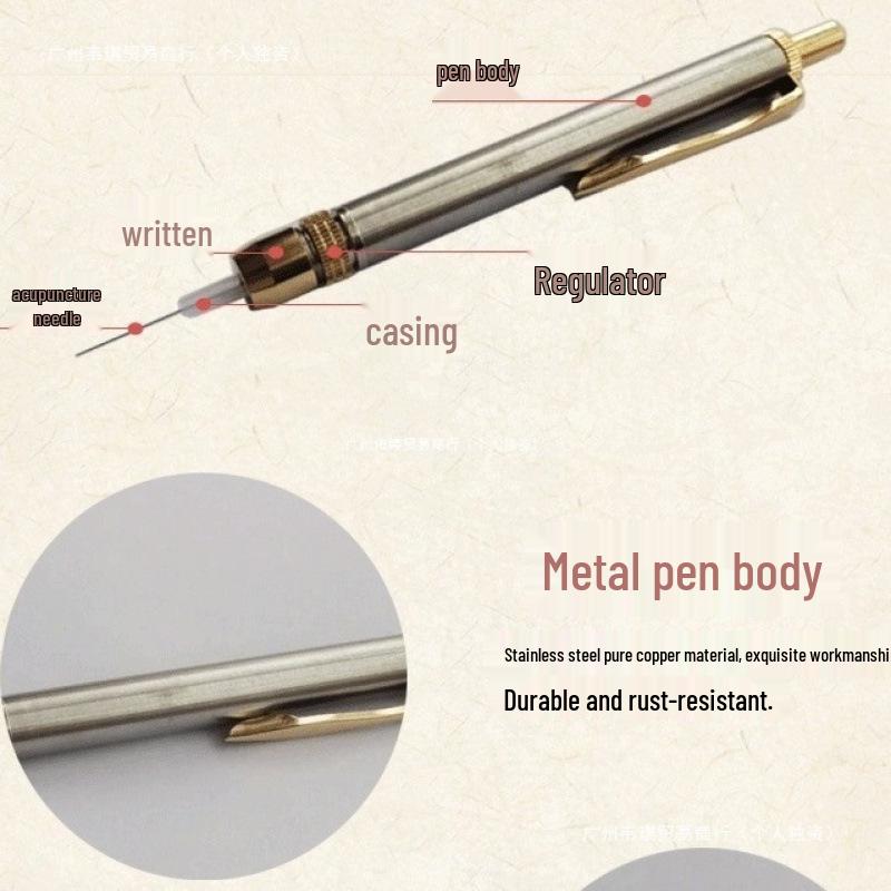 Acupuncture Insertion Device: Magnetic Needle Pen & Locator Tool