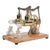 Stirling Engine Model Scientific Physical Model Golden Two Cylinder Balance Stirling Engine Model Educational Toy