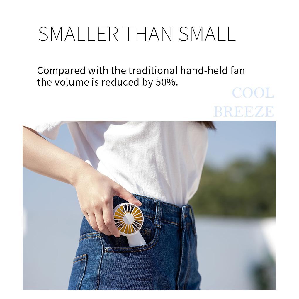 Fan USB Handheld Portable Rechargeable Mini New Cooling Pocket Outdoor Office Desktop Charging Indoor Student Kids