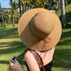 Sun Protection Woven Hat Wide Brim Sunshade Hat New Straw Hat  Seaside Beach