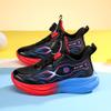 2025 Boys' Non-Slip Leather Basketball Shoes for Older Children & Primary School – Autumn/Winter Style for Running