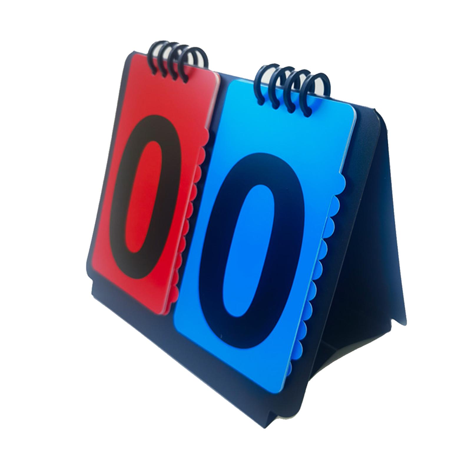 

Sports Scoreboard Manual Score Flip Cards Lightweight Score Counter for Baseball Coaches Tennis Ball Basketball Football