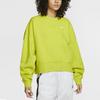 Nike Embroidered Logo Crewneck Fleece Sweatshirt Women sweatshirt Mustard CK0168-308