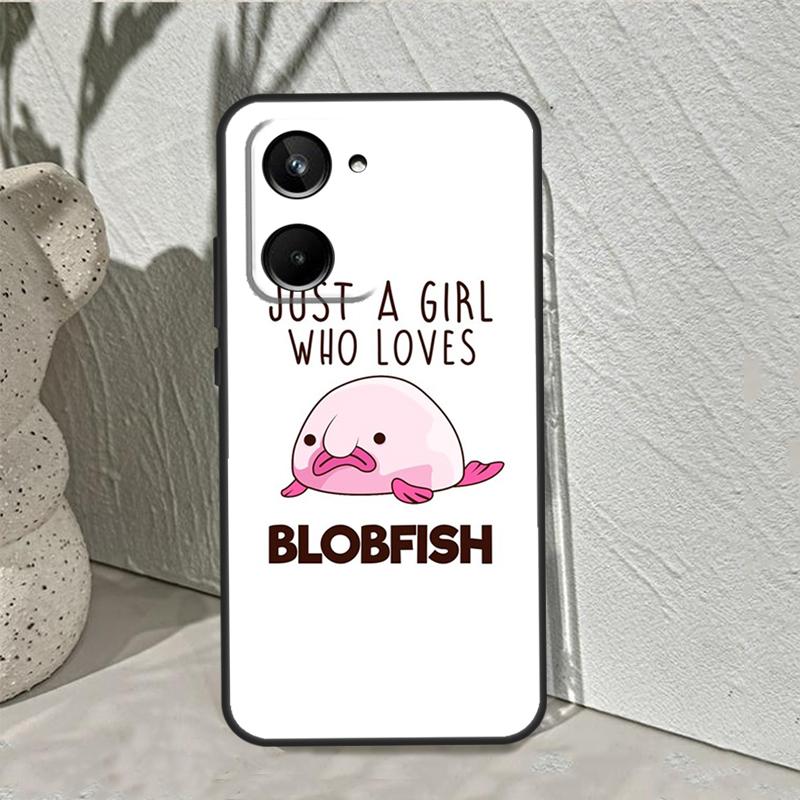 

Cartoon Blobfish For Realme 15 14 10 11 12 13 Pro Plus C65 C67 C75 C63 C61 C55 C51 C53 C35 GT6 GT7 Pro Case Realme C63 4G