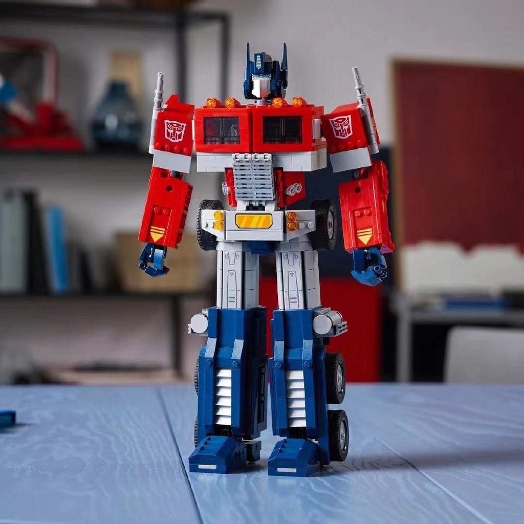 Bloques de construcción Optimus Prime, modelo 10302, camión robot automático, MOC, para ensamblar, juguete de regalo para niños.