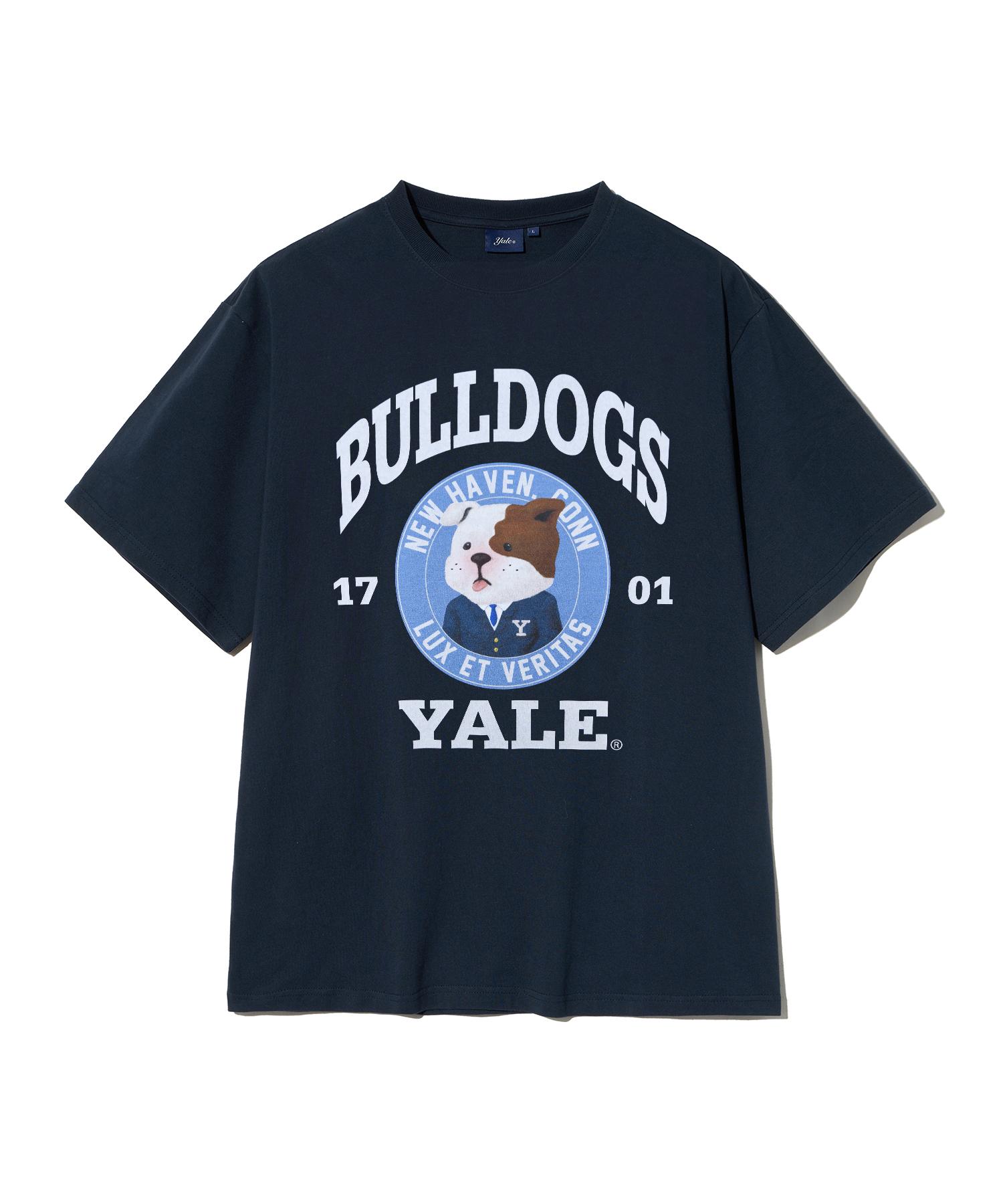 Yale Bulldogs Bow Wow Short Sleeve T-Shirt Navy Navy/S