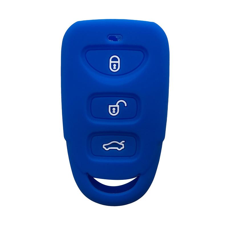For Hyundai Santa Fe 2019 Silicone Key Cover for KIA Forte Soul Rio 3 Key Case for Hyundai SantaFe Santa Fe Car Key Cover Cap