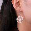 Lucktune Witch Knot Stainless Steel Women's Earrings Vintage Witchcraft Crescent Moon Ankh Cross Pendant Earrings Jewelry New In