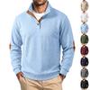 Men’s New Autumn/Winter Collection: Loose-fit, Textured Jacquard Casual Retro Colour-blocked Stand-up Collar Sweatshirt