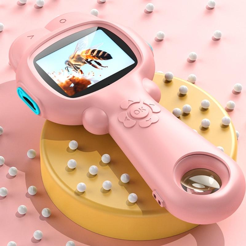 Educational Children Handheld Digital Microscope USB Rechargeable Camera for High Definition Imaging & Science Learning