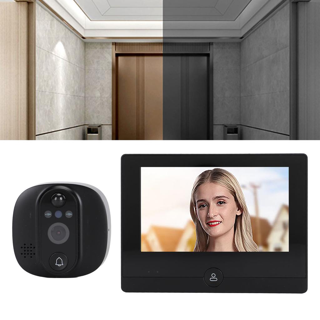 4.3inch Peephole Camera 1080P WIFI Front Door 150 Degree Wide Angle Motion Detection Peephole Viewer