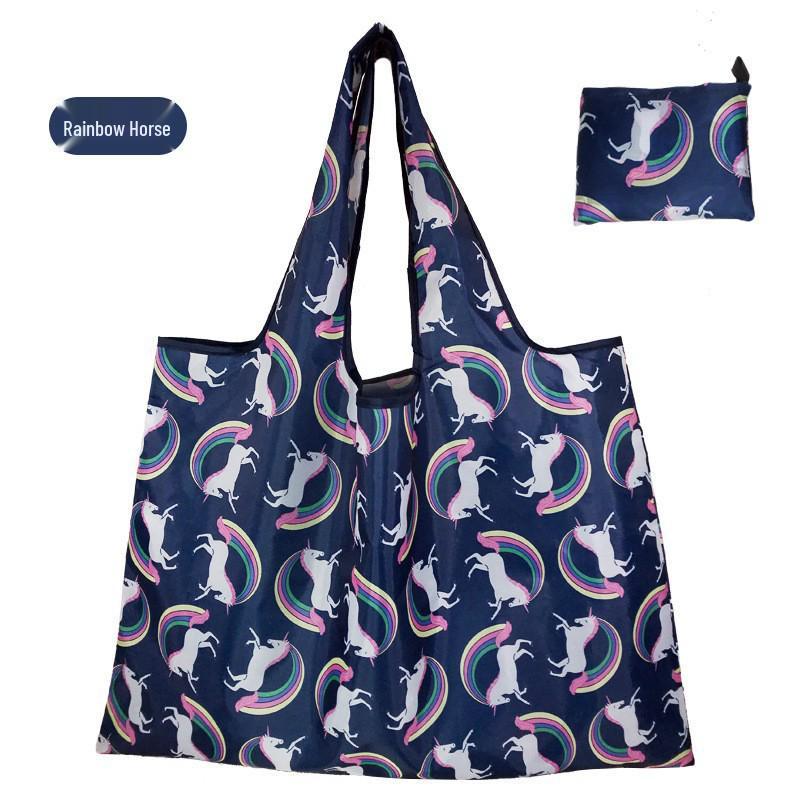 Eco-Friendly Large Capacity Folding Grocery Bag - Oxford Cloth