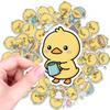 50 Cute Little Yellow Duck Stickers Diy Storage Box Suitcase Mobile Phone Stickers Cartoon Decoration