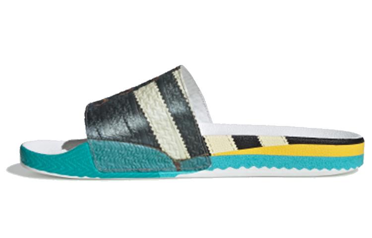 Шлепанцы Adilette Raf Simons x Adilette Samba Adidas Originals  Trompe L oeil  EE7959 39