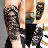 1 Foaie Tatuaje Temporare Cool Războinic Zeus Erou Iisus Pentru Bărbați Femei Adulți Impermeabile de Lungă Durată Autocolant Tatuaj Temporar Fals