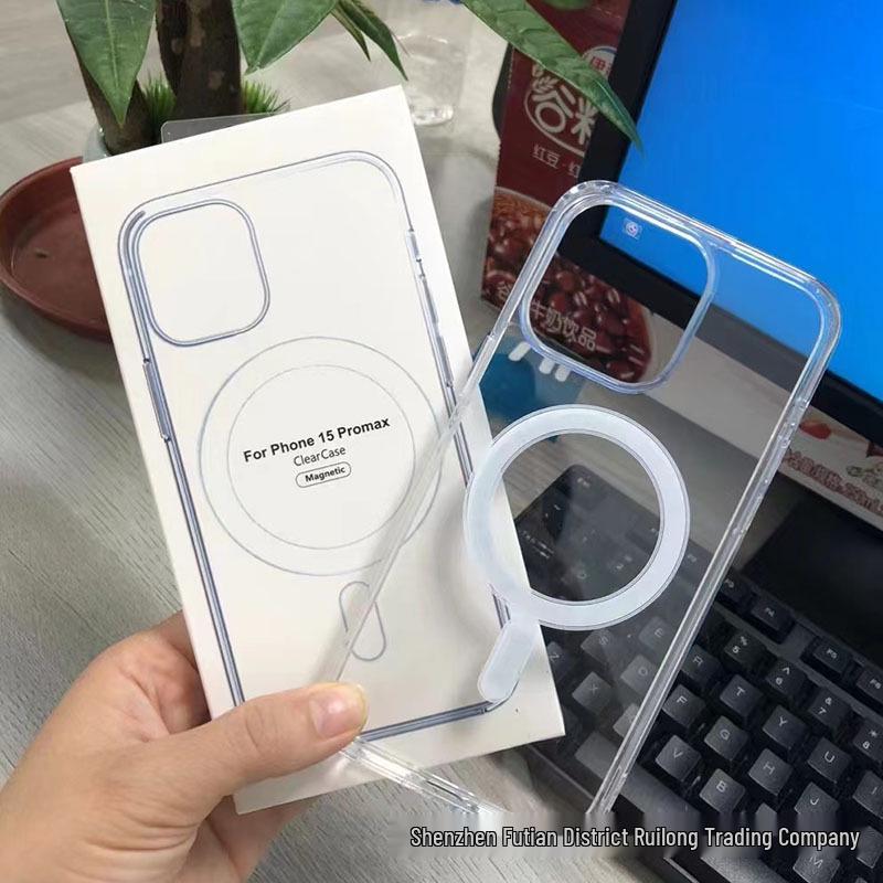 Magnetic Clear Protective Case for iPhone 13 Pro/14/15 Pro/16 Pro Max