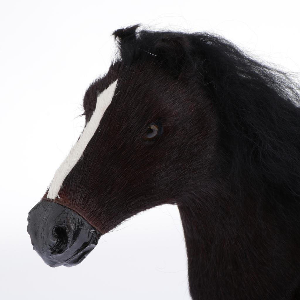 Horse Animal Figure, 1/6 Scale -teke Horses Model, Stuffed Plush Toy, Kids Birthday Gift, 3 Colors