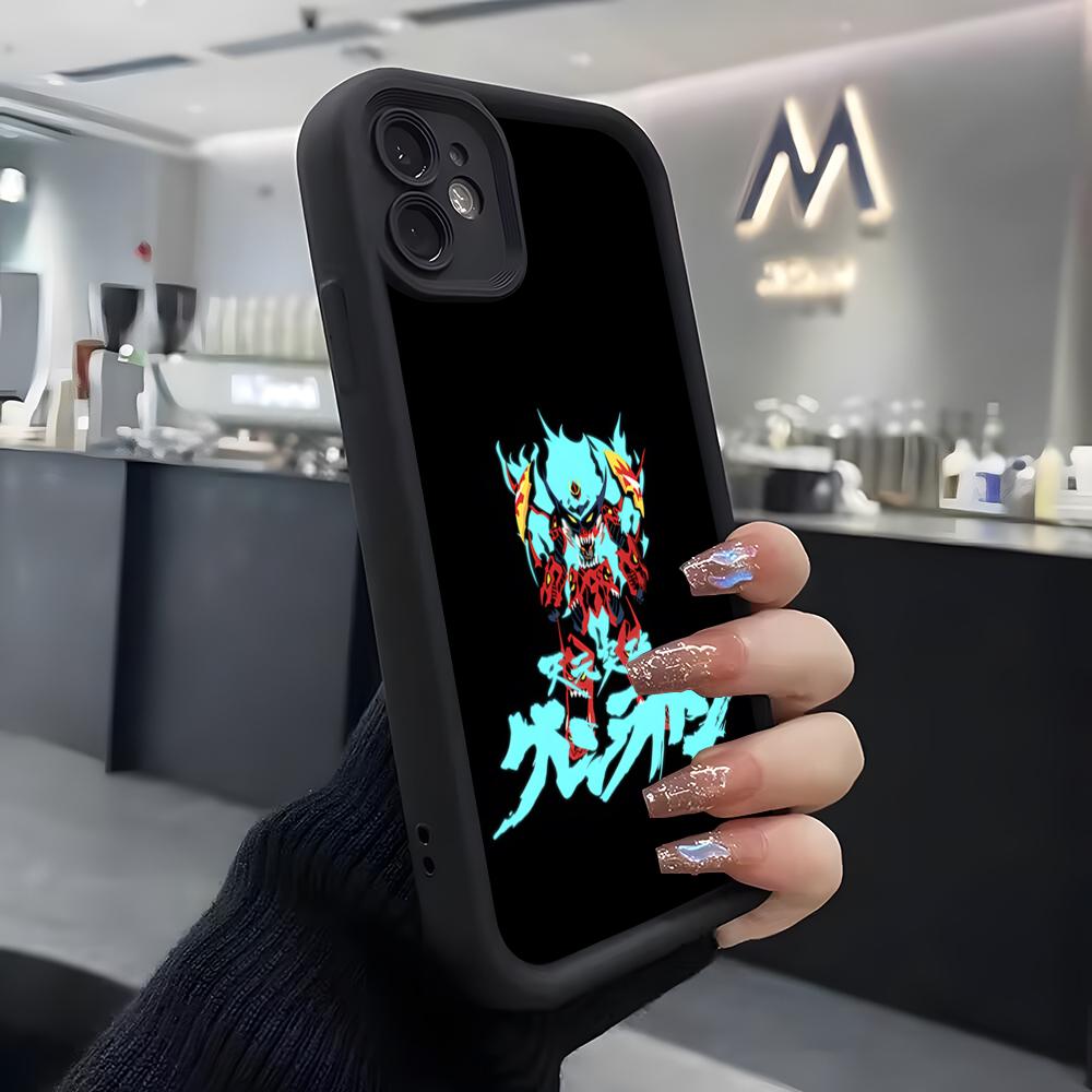 Anime Gurren Lagann Phone Case For IPhone Air 17 Pro Max 16 E 15 14 Pro Max 13 12 11 Mini Plus Soft Silicone Black Cover