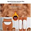 Yuzhaolin Women's High-Waist Thickened Camel Fleece Thermal Leggings