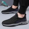 Foreign trade shoes men's spring and summer thin breathable fly-woven mesh men's shoes trendy lace-up men's shoes