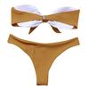 Women's Sexy Bow Tie High Cut Bandeau Bikini Set Two Piece Swimsuit