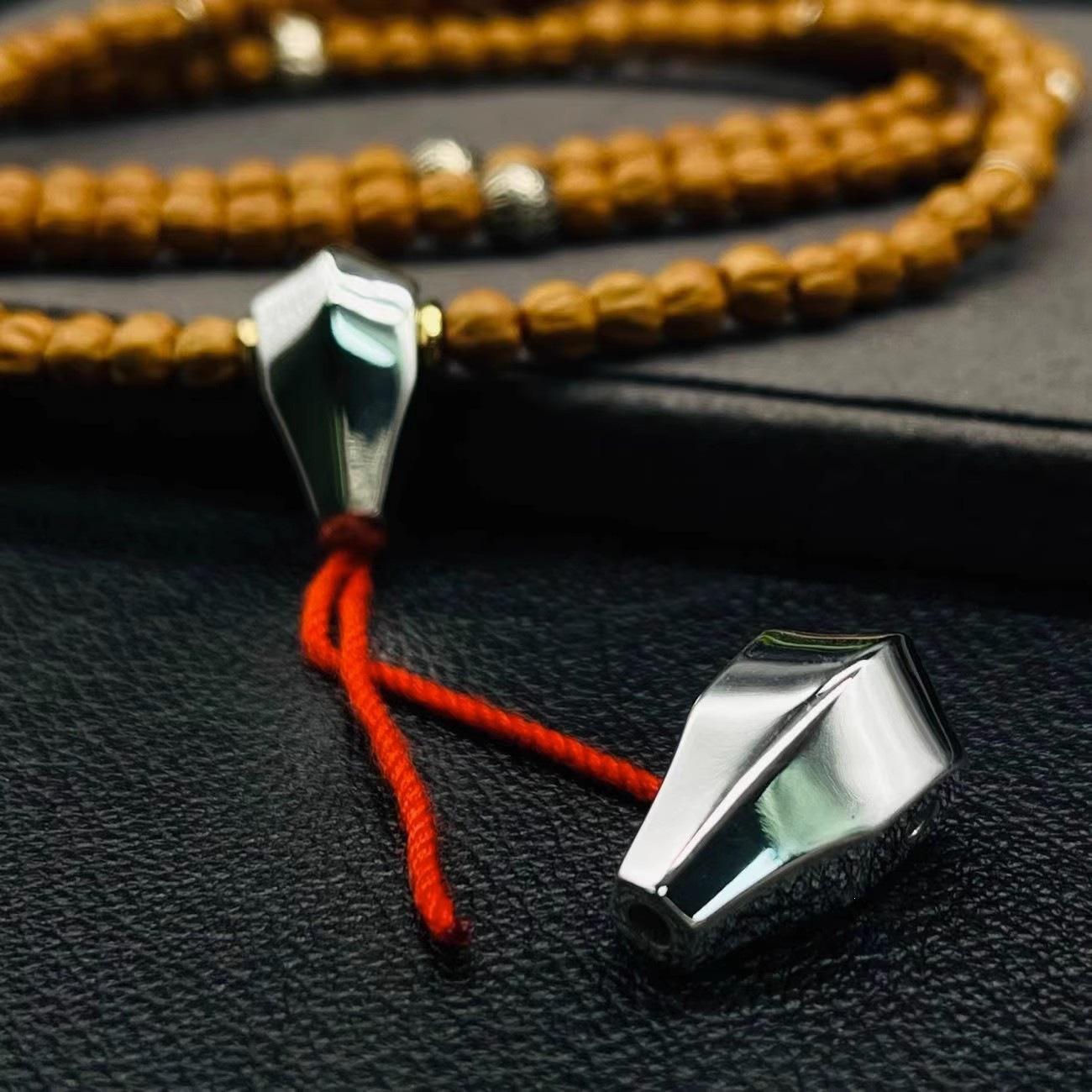 Tibetan Style Shark Fin & Bodhi Bead Bracelet - DIY Accessories 22mm x 11.7mm