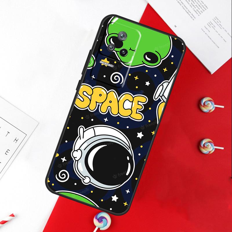 Aesthetics Cute Cartoon Alien Cover For Xiaomi 13T 11T 12T 14T Pro 13 14 15 Ultra POCO X7 Pro X3 X5 X6 F5 F6 M6 Pro Case