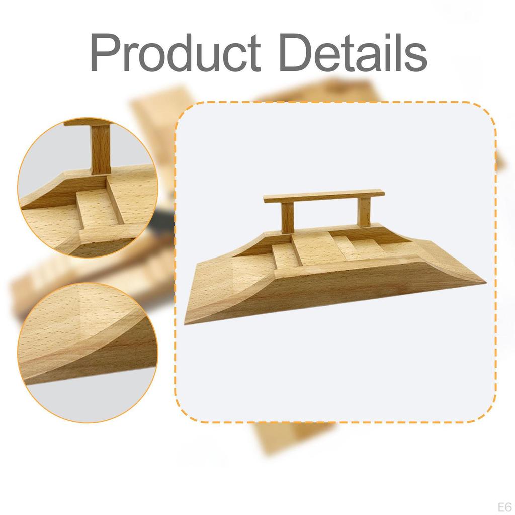 Wooden Fingerboard Ramp Accessories Ornament Multifunctional Professional Grade Improve Creativity