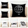 Marca Clásica de Corea LLMC Funda de Cojín Funda de Almohada de Lino Suave para Sofá Cama Decoración de Habitación del Hogar