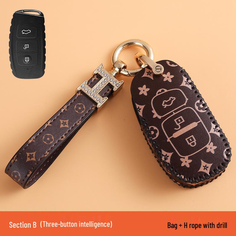 Women's Key Cover Protective Case for FAW Besturn X40/B50/B70/B30/X80/B90/T99