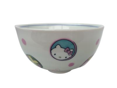 Maruzen Iwata Shoten Rice Bowl Round Pattern Hello Kitty KM-04