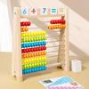 Wooden Abacus Educational Toy - Ten-Row Soroban for First and Second Grade Math