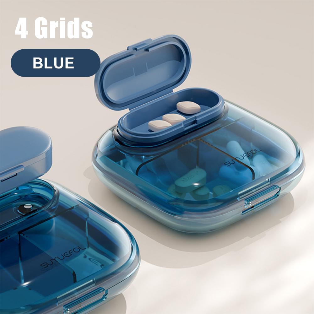 4/6 Fächer Kleine Pillendosen Organizer-Box Wöchentlicher Reise-Pillen-Organizer Tragbare Taschen-Pillenbox Halter Plastik-Behälterbox