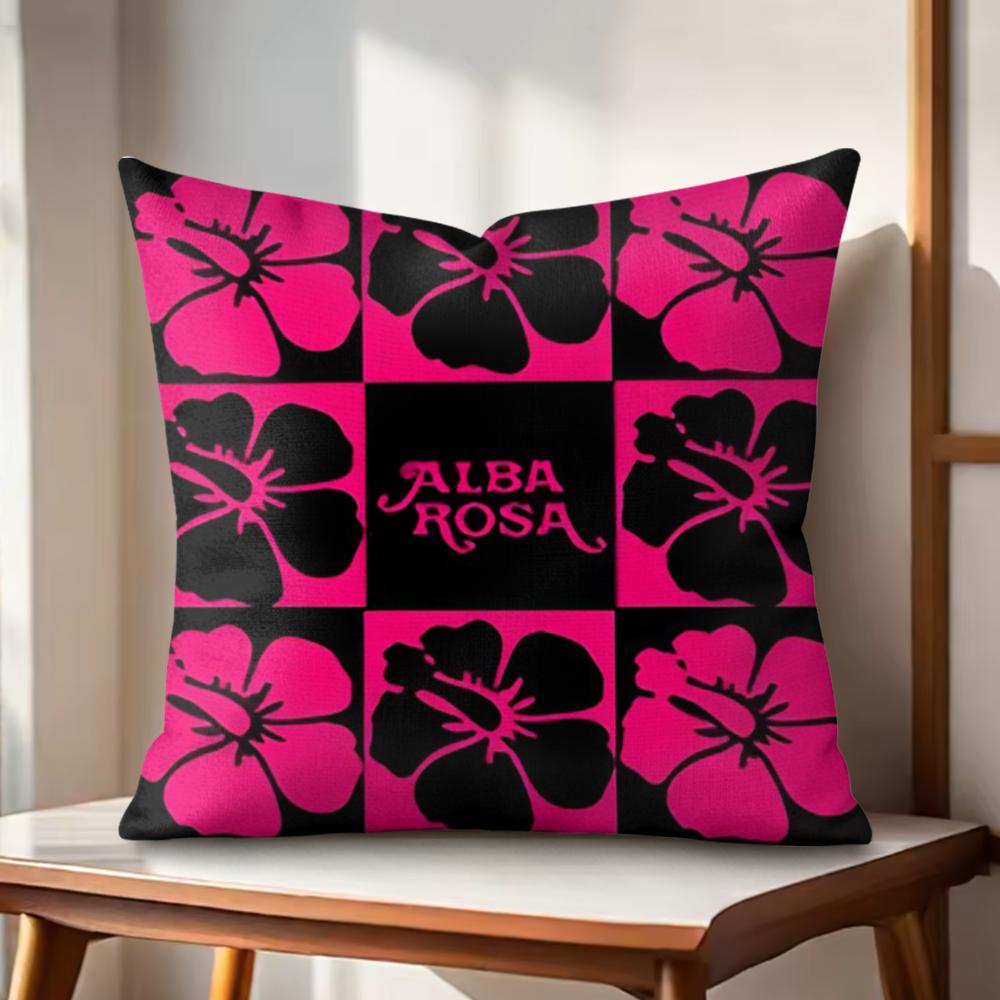 Fashion AALBA RROSA Cushion Cover Natural Linen Organic Fabric DoubleSided Printing Couch Pillow Covers Home Decor