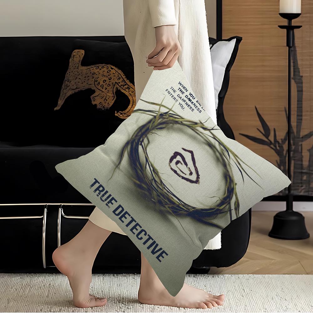 True Detective Personalized Pillow Cover Kids Bedroom Wild Party Decor Pillowcase Kid Birthday Shower Gift