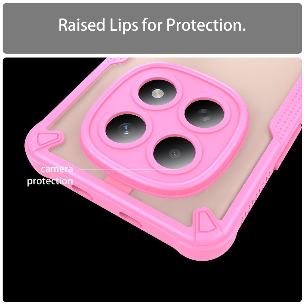 For Xiaomi Poco M8 5G/Redmi Note 15 5G (Global)/15 4G (Global) Case PC + TPU Semi-Transparent Frosted Finish Protective Phone Cover