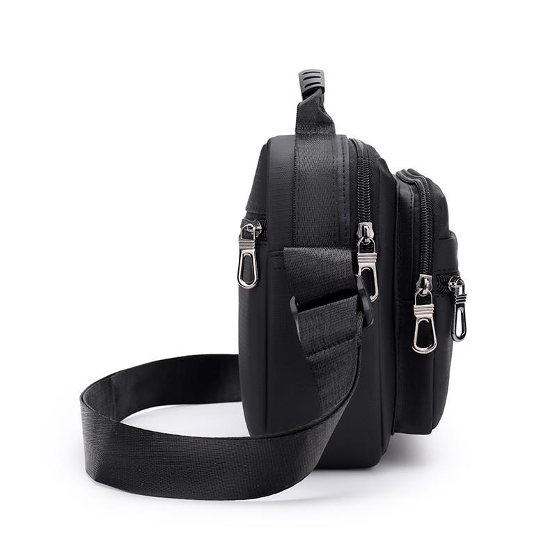 Men's Crossbody Bag Business Waterproof Lightweight Multi-Layer Shoulder Bag