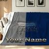 1PC Hertha BSC Custom Name Patterned Flannel Blanket Suitable For All Seasons for Home Decor Warmth and Comfort Gifts Holiday Present
