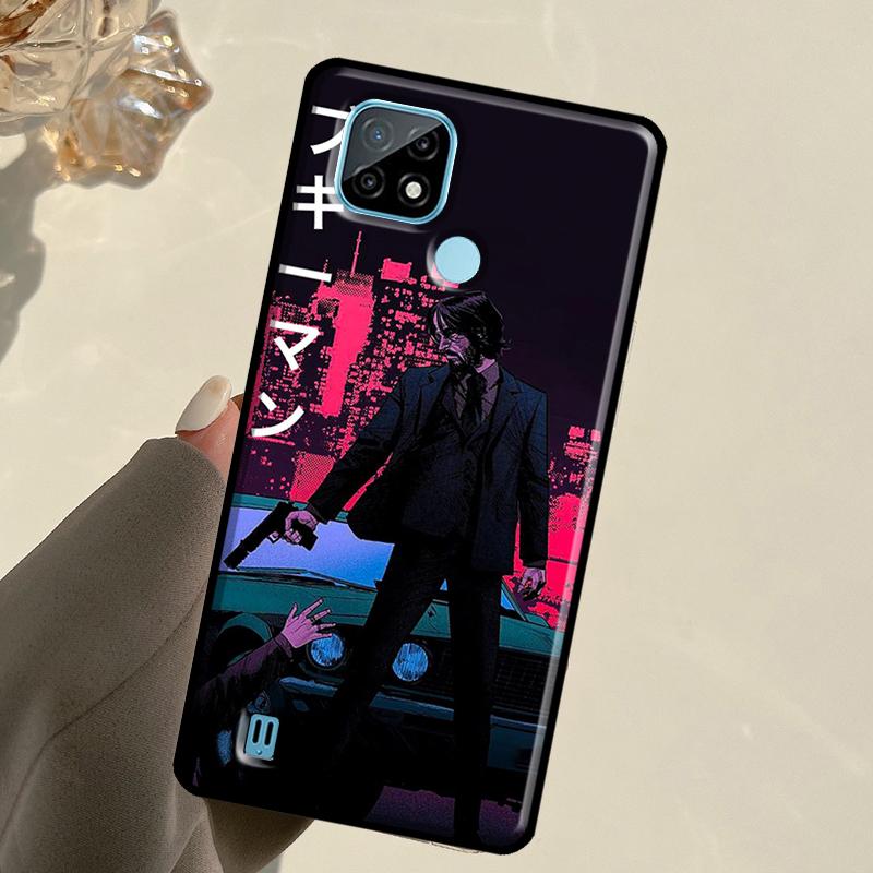 John Wick For Realme C67 C75 C61 C55 C53 C51 C21Y C25S GT 6 6T 5 GT7 Pro 10 11 12 13 14 Pro Plus Case