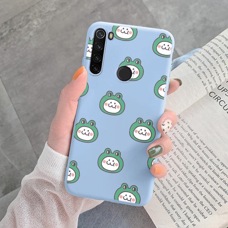 For Redmi Note 8 Pro 8T Back Cover Protective Case Soft Silicone Cute Cartoon Cat Frog Funda Phone Case For Xiaomi Redmi Note 8