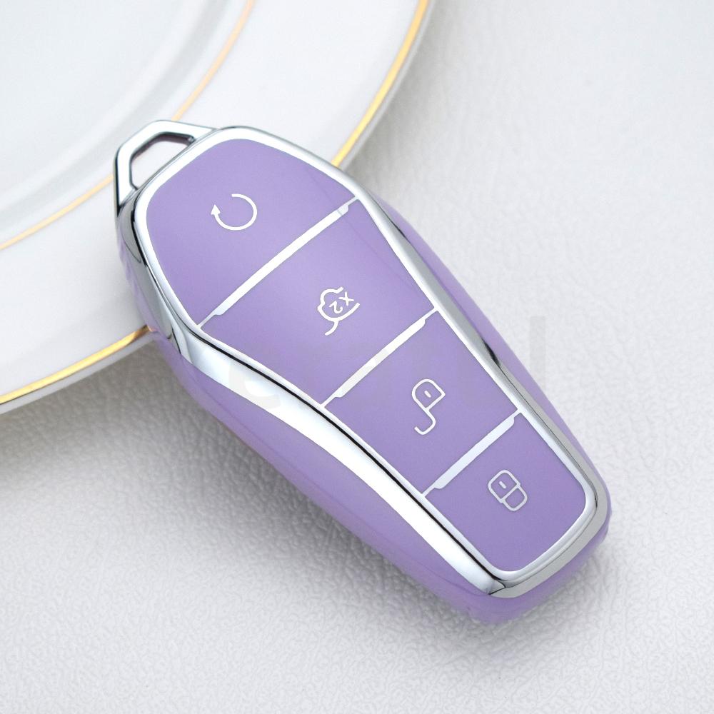 

4 Bottons Tpu For Byd Song Pro Han Ev Max Tang Dm Qin Plus Yuan Dolphin Atto 3 Car Key Case Fob Cover Shell Fob Auto Accessories