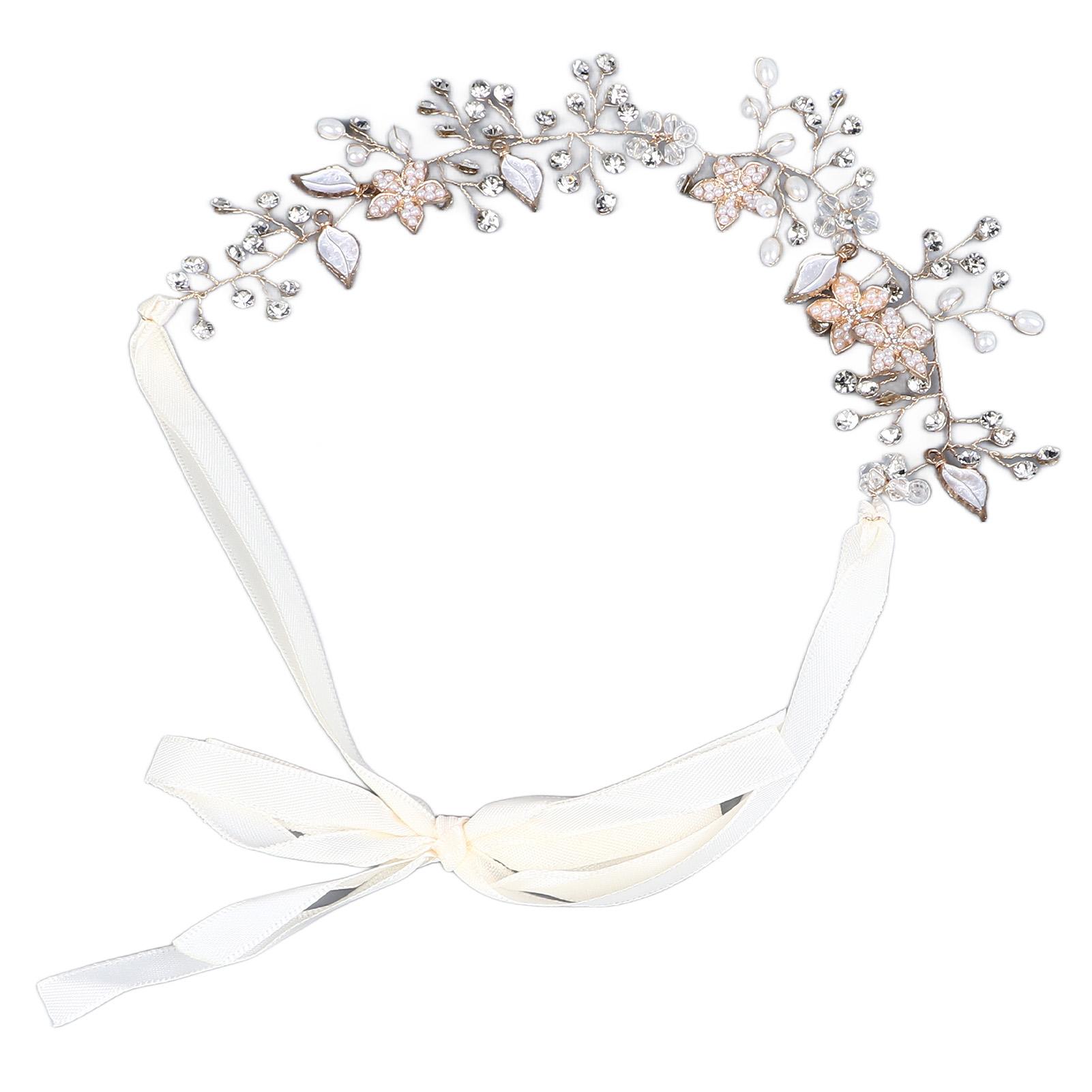 Bridal   Headband Exquisite   Design Soft Ribbon Headpiece for Wedding Birthday Party