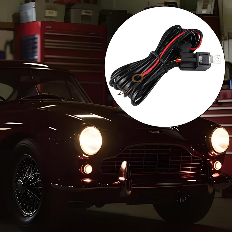 Wire Harness Harness Kit For Led Driving Light Strip Offroad Driving Work Electric 18Awg Waterproof Replacement Lightbar