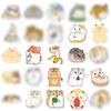 50pcs Waterproof Hamster Cartoon Stickers for DIY Kids' Water Bottles & Suitcases