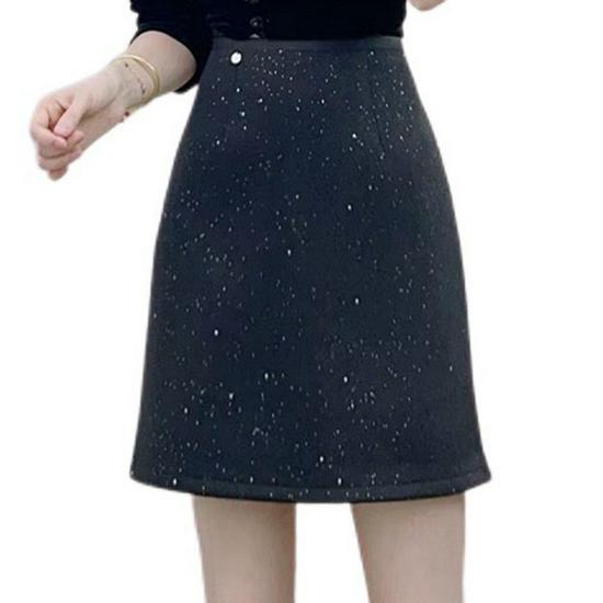 Spring 2026: High-Waisted Woolen A-Line Mini Skirt