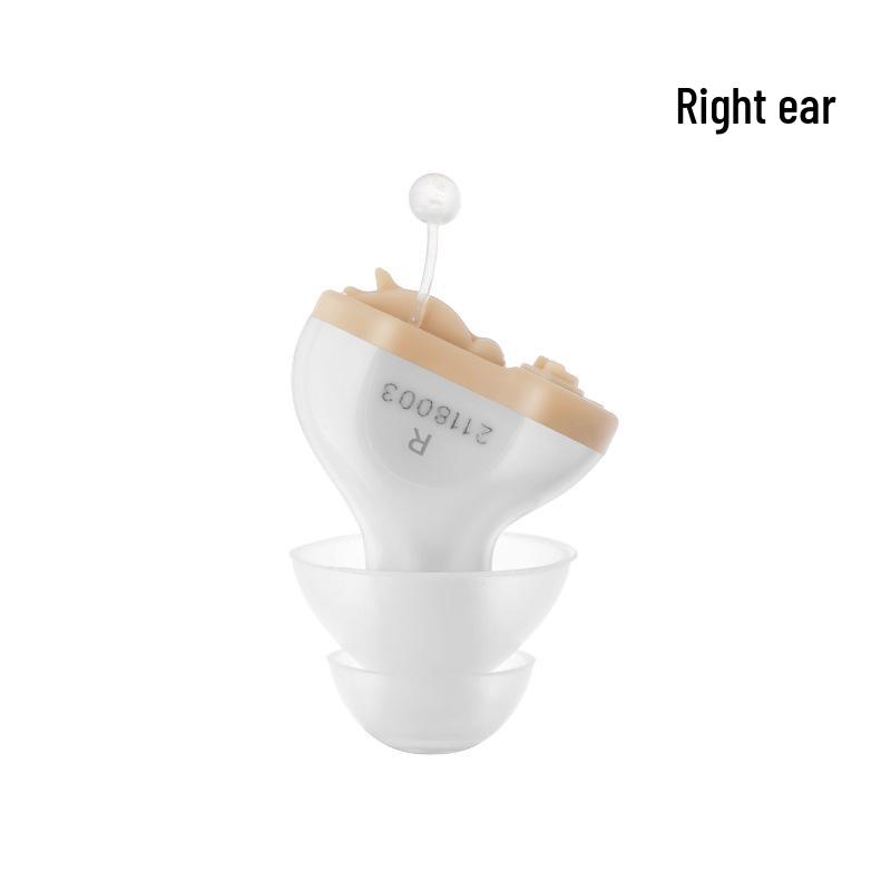 In-ear Hearing Aid Sound Amplifier for All Ages - Battery Model with Sound Collector Accessories